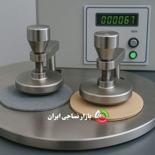 آزمایش سایش روی پارچه تافته و سرژه با دستگاه Martindale