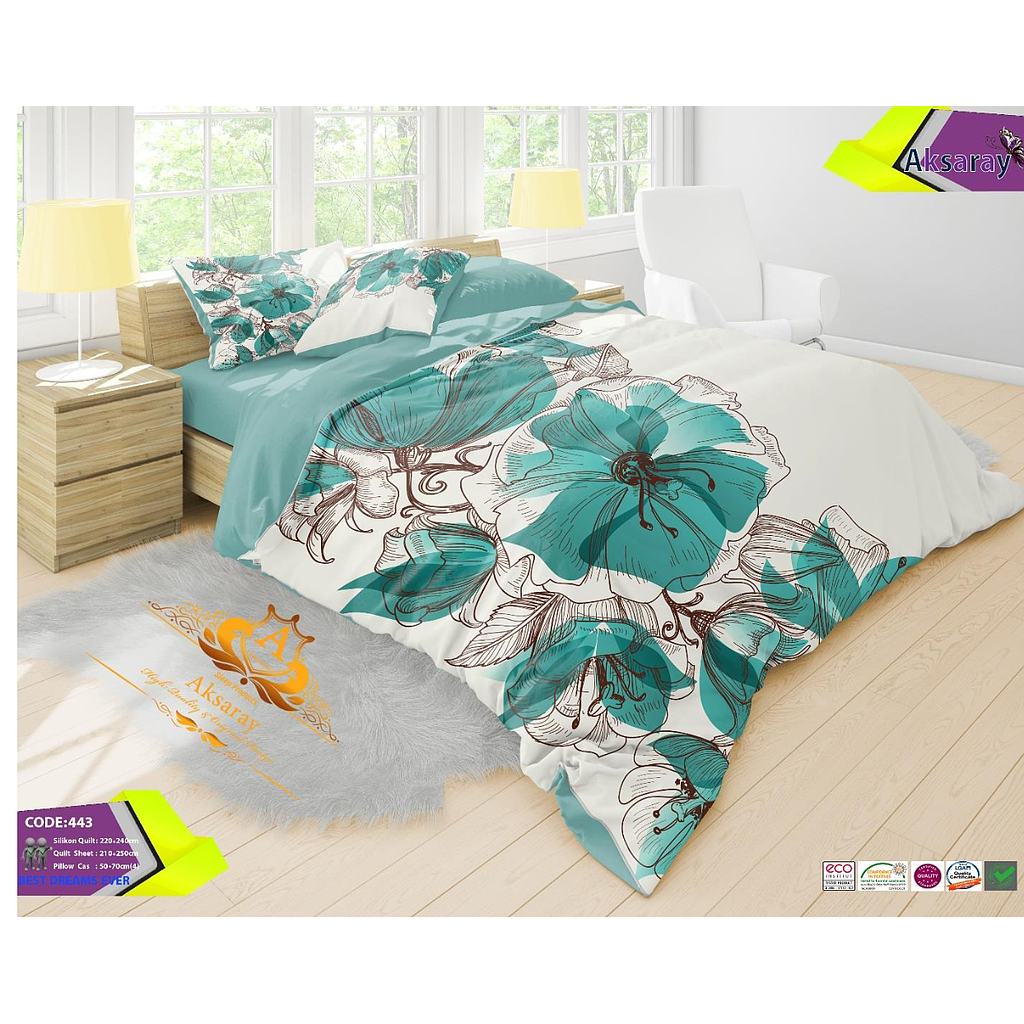 روتختی دو نفره میکرو پنبه چاپ دیجیتال443